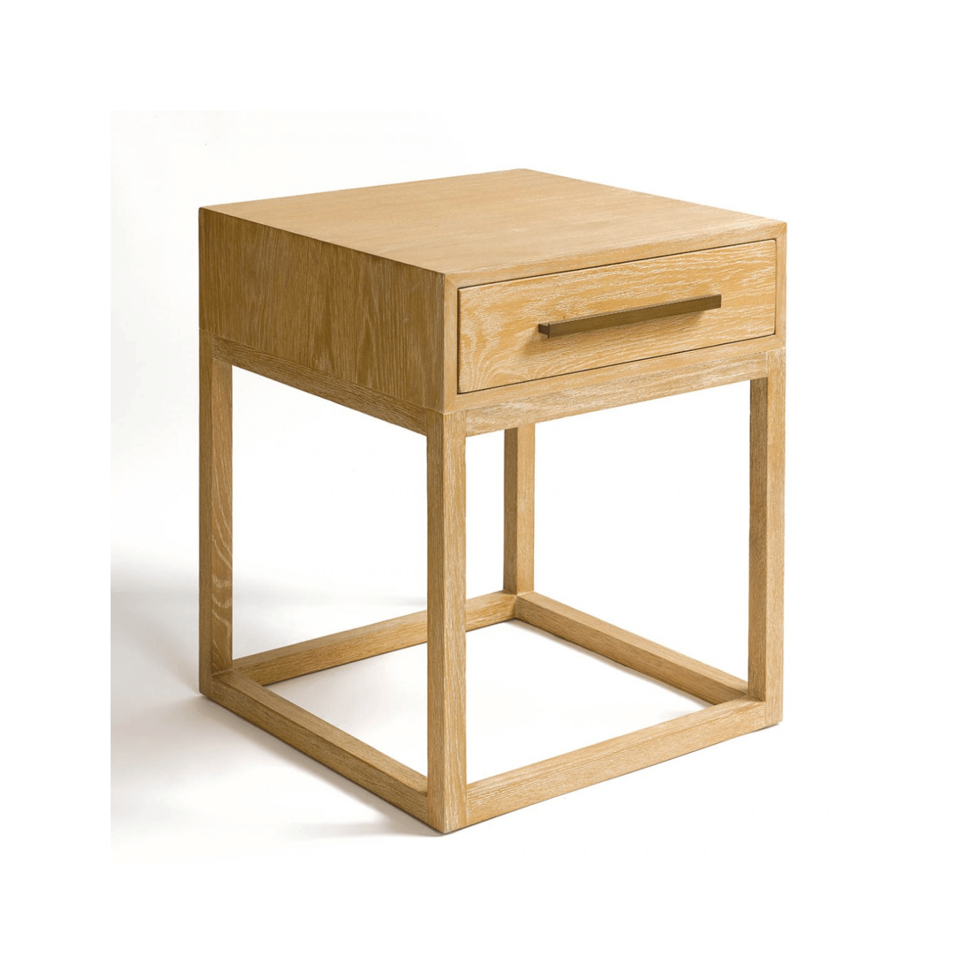 Martos Light Oak Wood Bedside Table – Maison Rêves UK