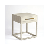 Martos Off White Oak Wood Bedside Table - Maison Rêves UK