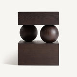 Arriach Elm Wood Side Table - Maison Rêves UK