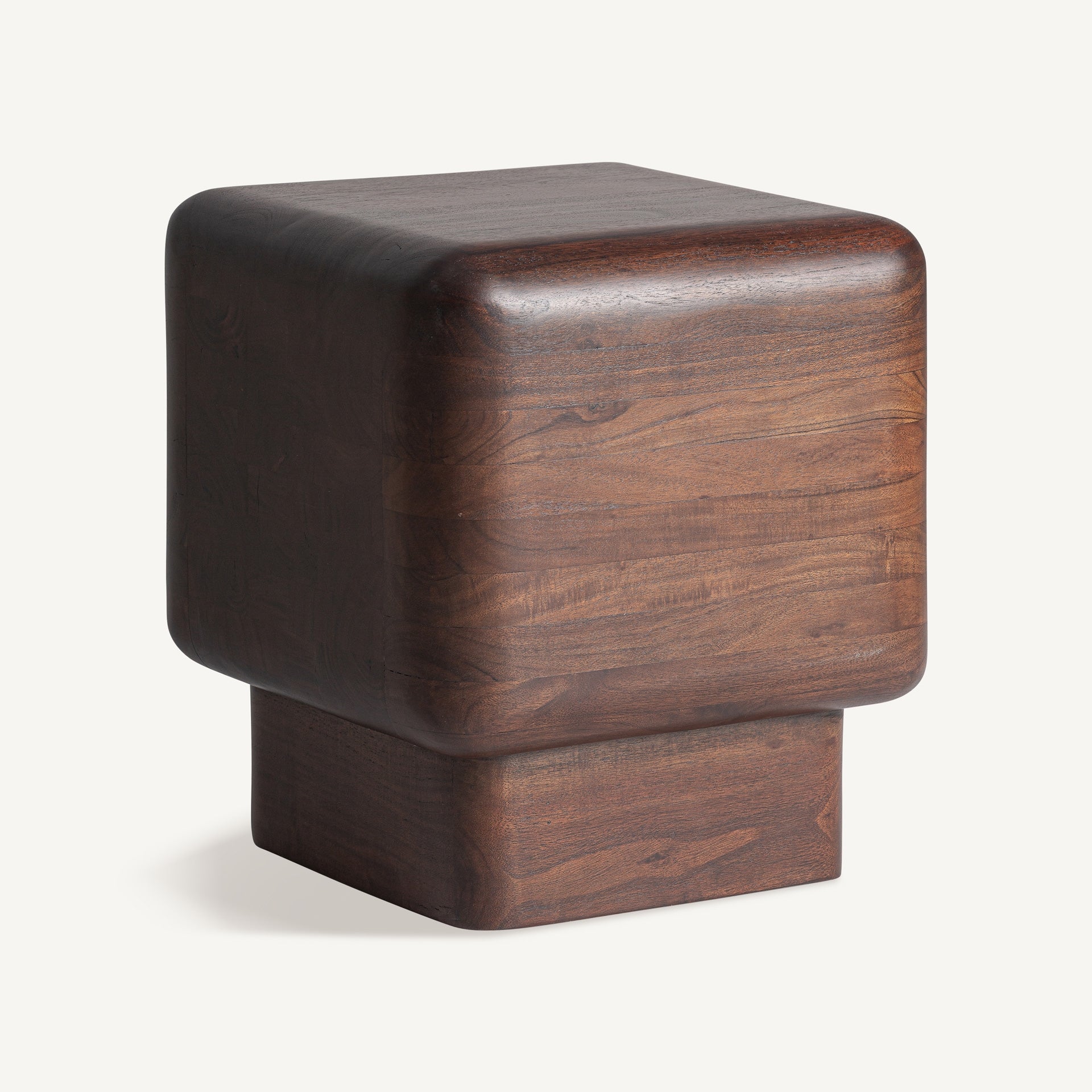Flers Acacia Wood Side Table - Maison Rêves UK
