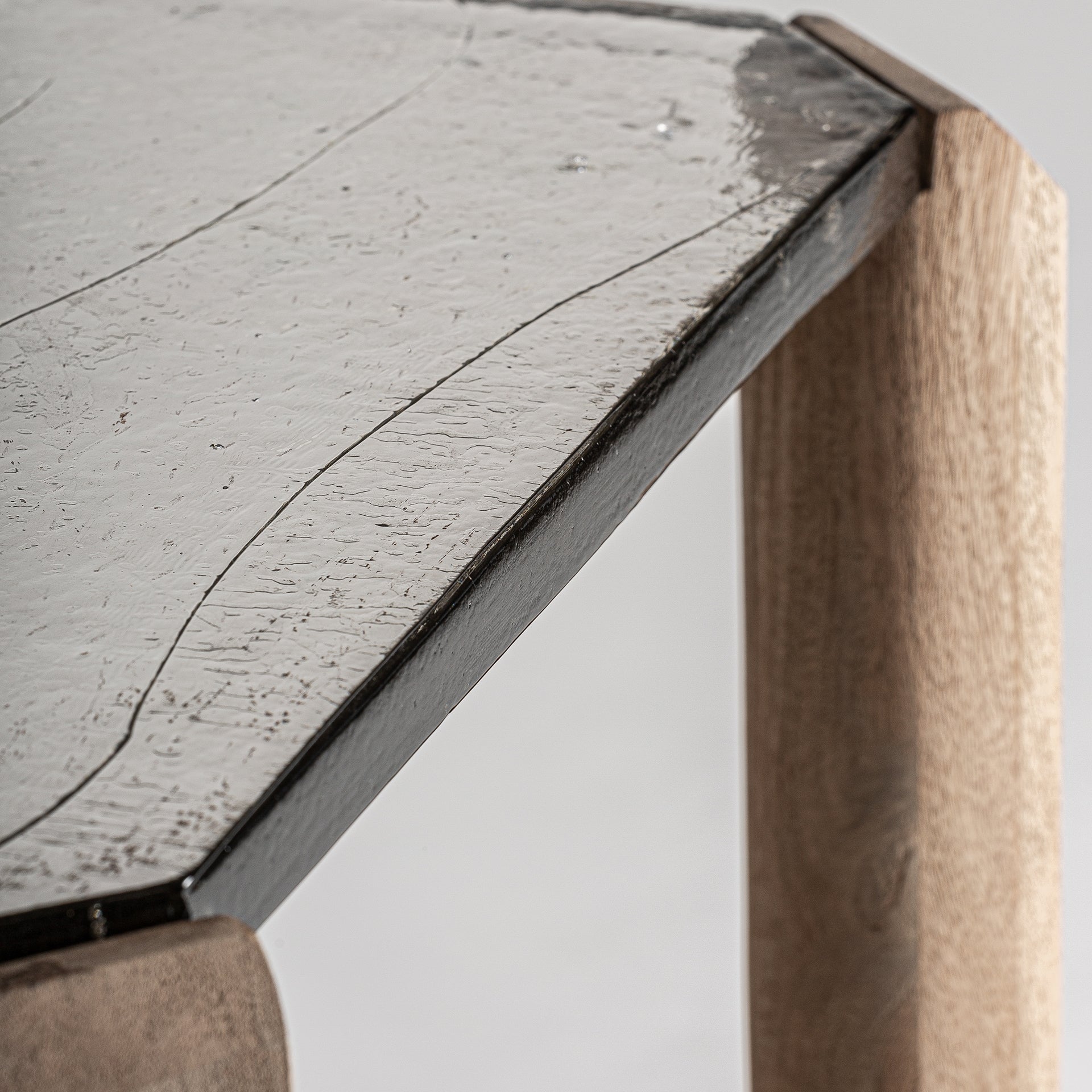 Jacquard Mango Wood Side Table - 57cm - Maison Rêves UK