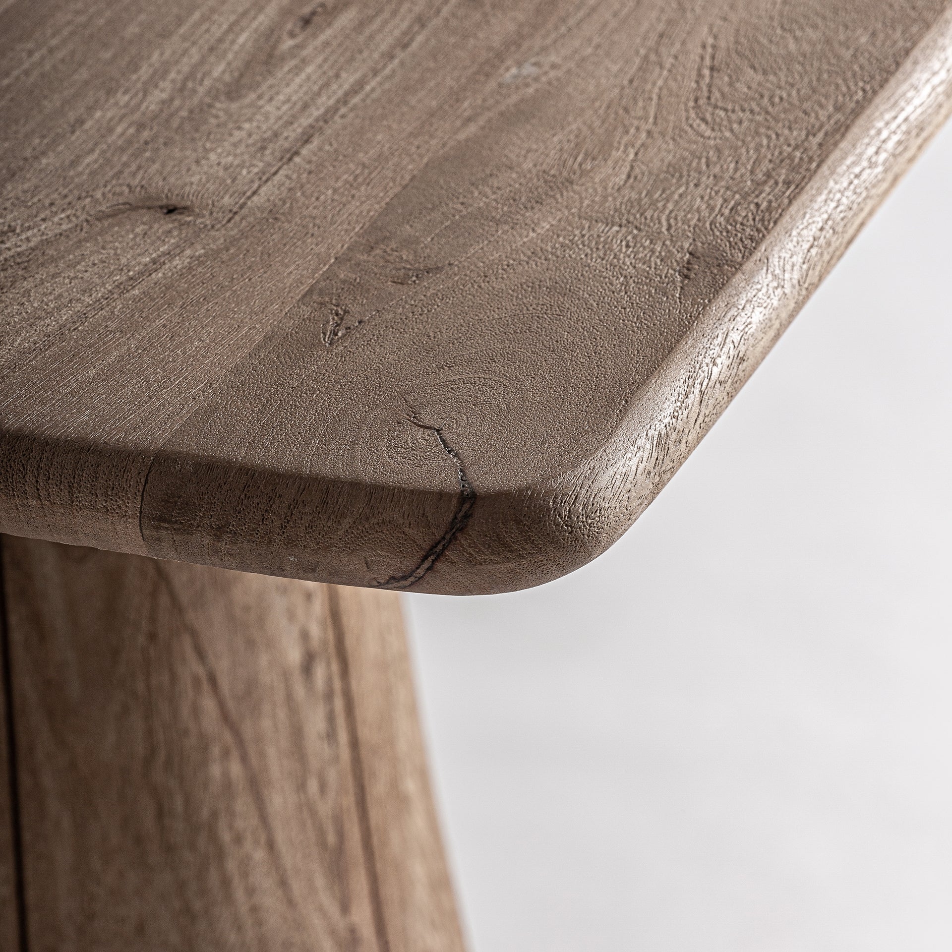 Jacquard Mango Wood Side Table - 67cm - Maison Rêves UK