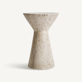 Motrus Travertine Side Table - Maison Rêves UK