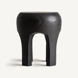 Wahel Suar Wood Side Table - 46cm - Maison Rêves UK