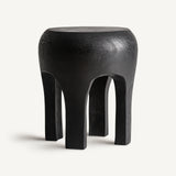 Wahel Suar Wood Side Table - 46cm - Maison Rêves UK