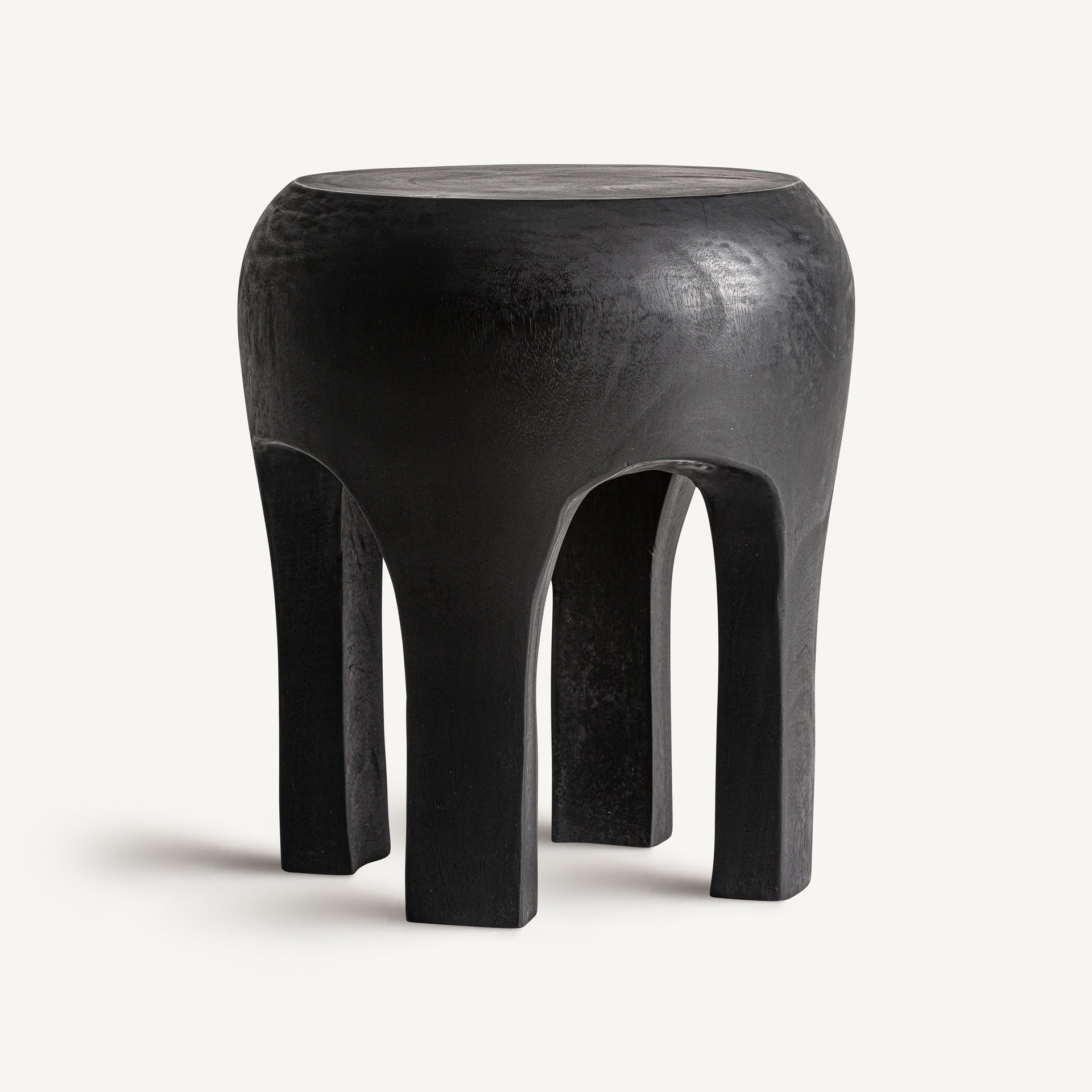 Wahel Suar Wood Side Table - 46cm - Maison Rêves UK
