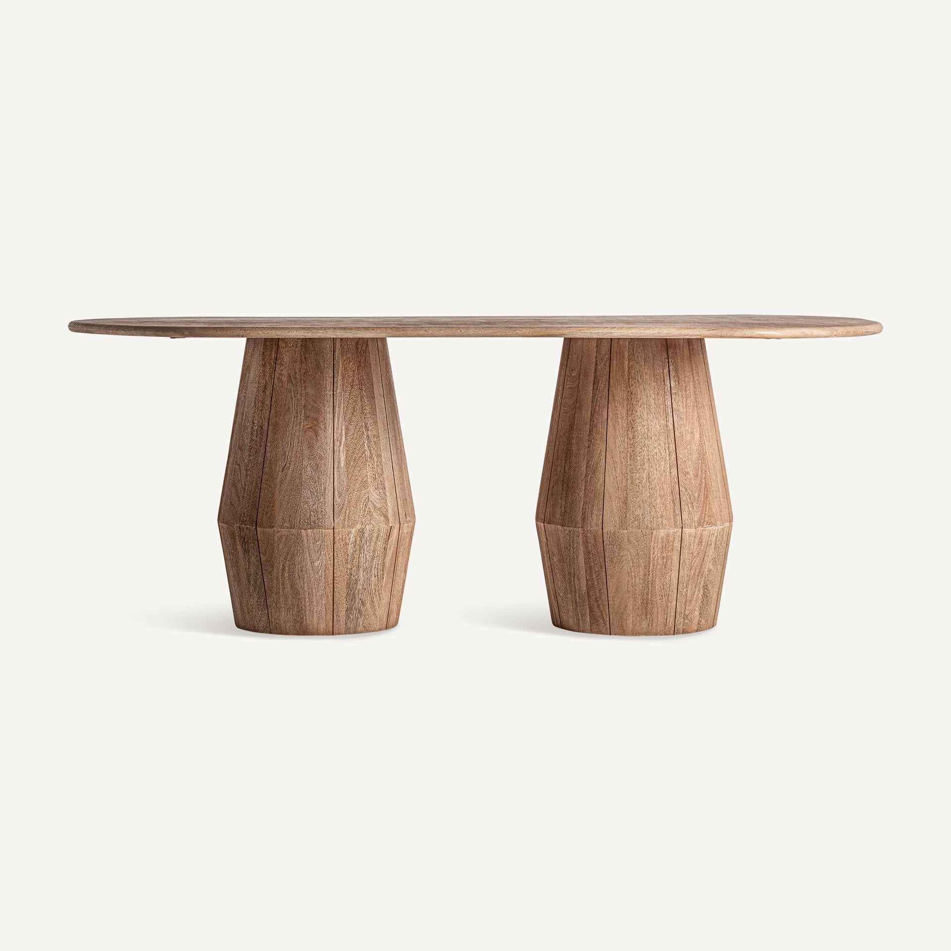 Jacquard Light Brown Mango Wood Dining Table - Maison Rêves UK