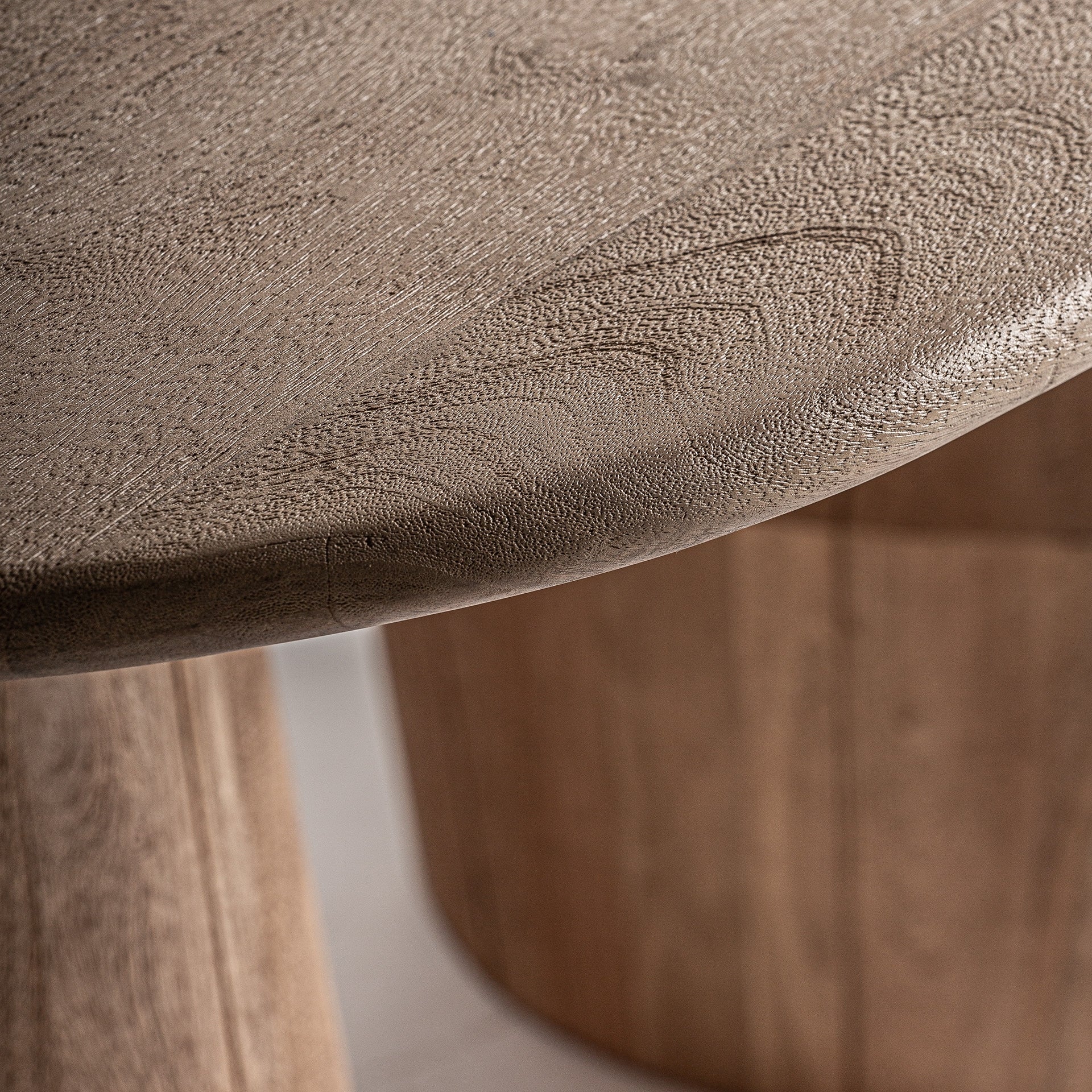 Jacquard Light Brown Mango Wood Dining Table - Maison Rêves UK