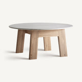 Nara Oak Wood Dining Table - 75cm - Maison Rêves UK