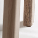 Nara Oak Wood Dining Table - 75cm - Maison Rêves UK