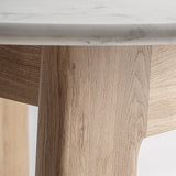 Nara Oak Wood Dining Table - 75cm - Maison Rêves UK