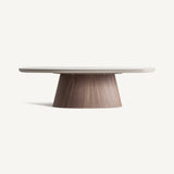 Bionaz Taupe Coffee Table - 40cm - Maison Rêves UK