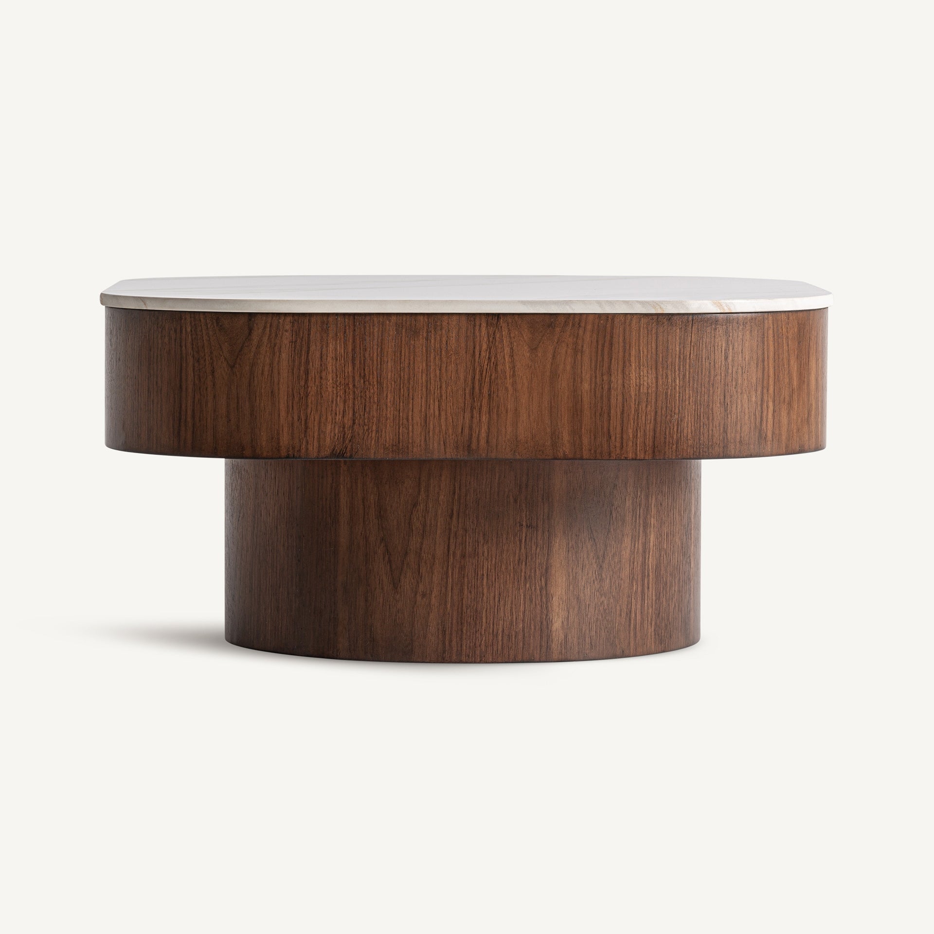 Neufs Synthetic Marble Coffee Table - 35cm - Maison Rêves UK