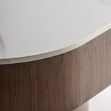 Neufs Synthetic Marble Coffee Table - 35cm - Maison Rêves UK