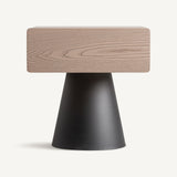 Crolles Sand Bedside Table - Maison Rêves UK