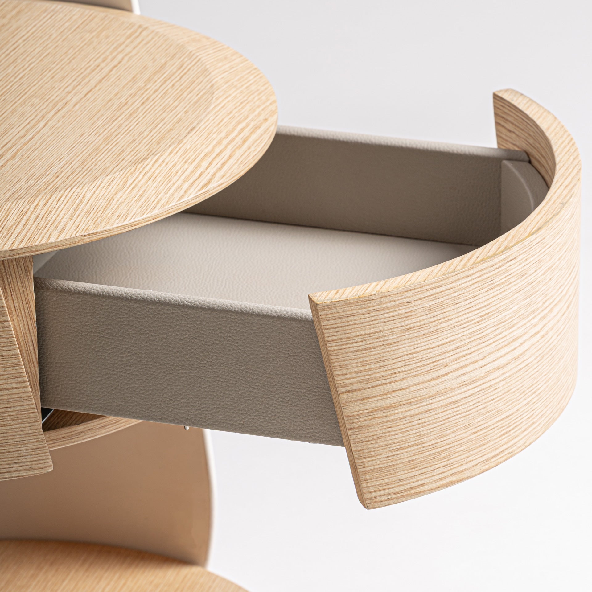 Huez Plywood Bedside Table - Maison Rêves UK
