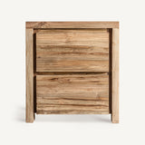 Lux Railway Wood Bedside Table - Maison Rêves UK