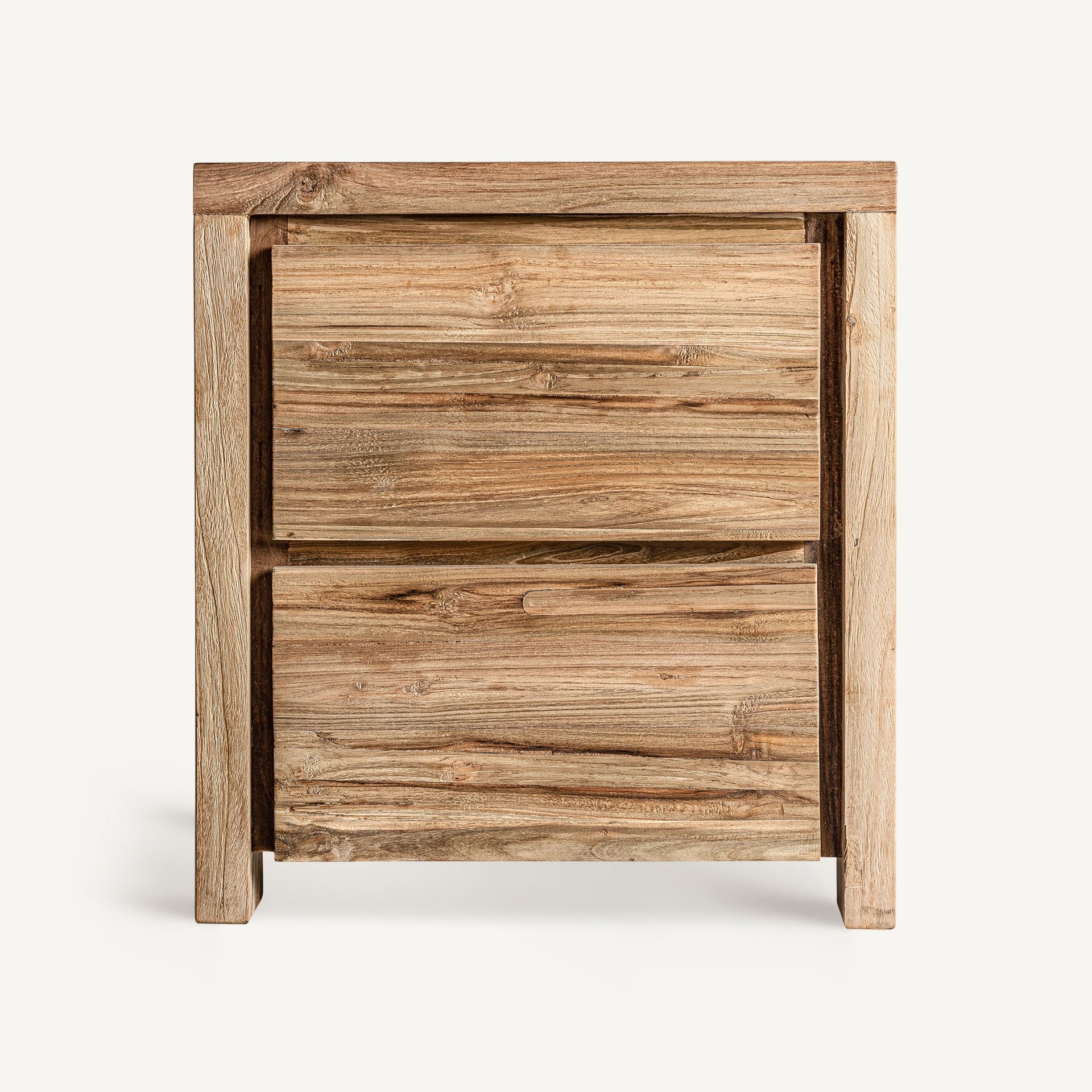 Lux Railway Wood Bedside Table - Maison Rêves UK