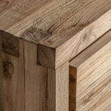 Lux Railway Wood Bedside Table - Maison Rêves UK