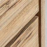 Lux Railway Wood Bedside Table - Maison Rêves UK