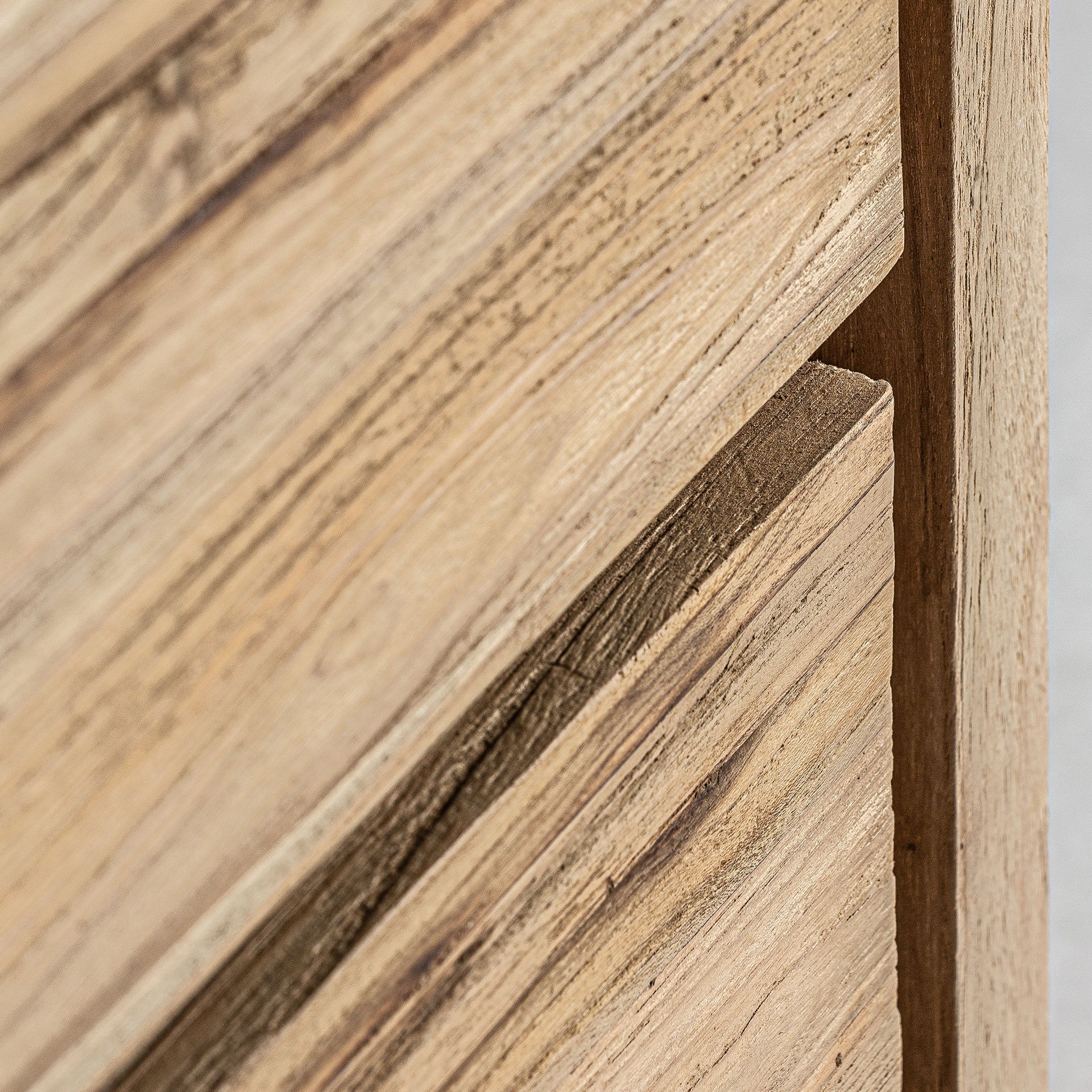 Lux Railway Wood Bedside Table - Maison Rêves UK