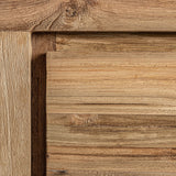 Lux Railway Wood Bedside Table - Maison Rêves UK