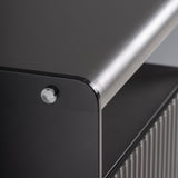 Meylan Grey Bedside Table - Maison Rêves UK