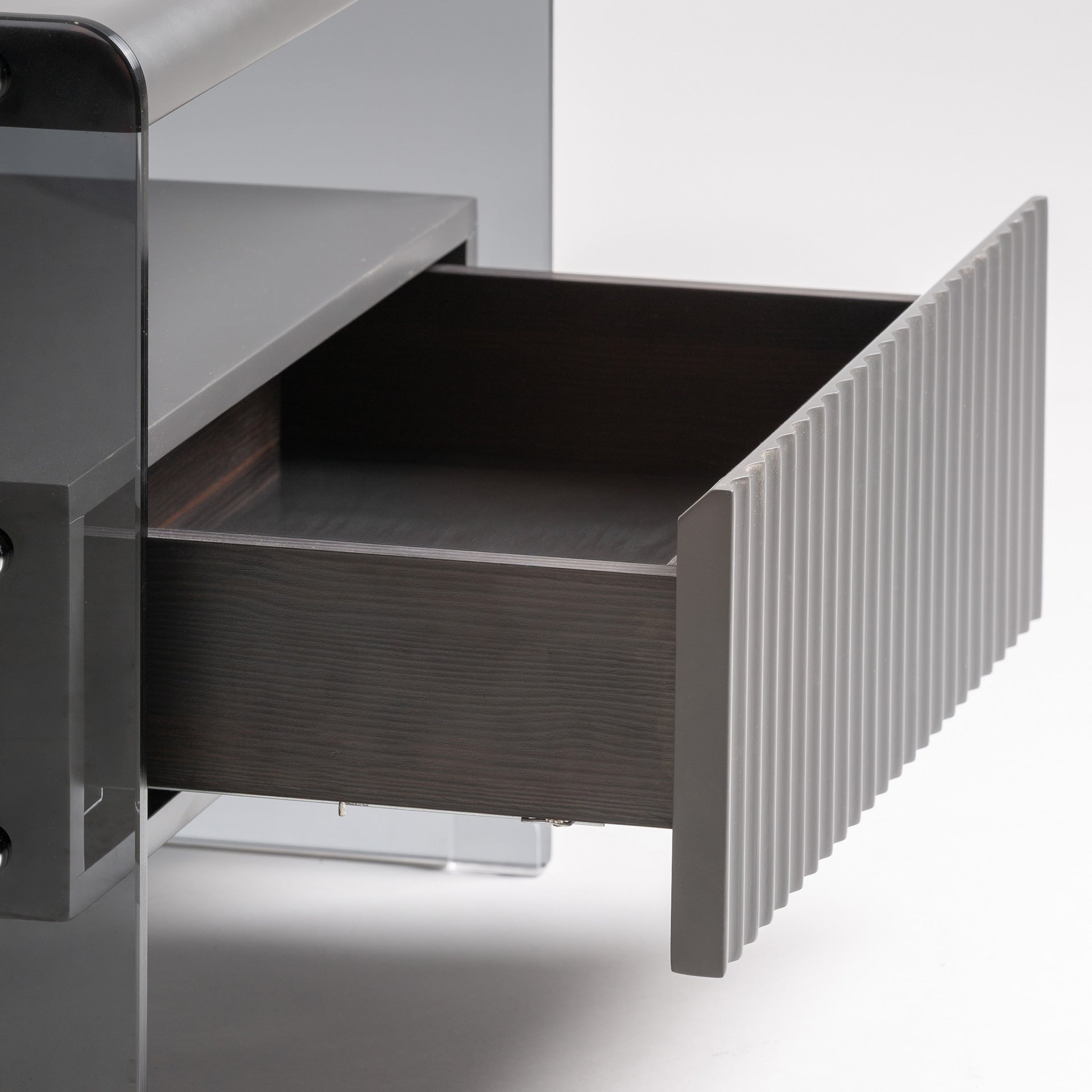 Meylan Grey Bedside Table - Maison Rêves UK