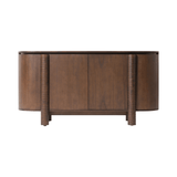 Mezze Mindi Wood Oval Sideboard with Roasted Coffee Finish - Maison Rêves UK