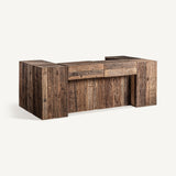 Lahti Reclaimed Wood Bar Counter Module - Maison Rêves UK