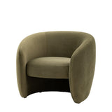 Moorland Armchair Moss Green Fabric - Maison Rêves UK