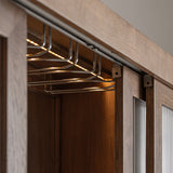 Douzy Oak Wood Bar Cabinet - Maison Rêves UK