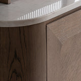 Douzy Oak Wood Bar Cabinet - Maison Rêves UK