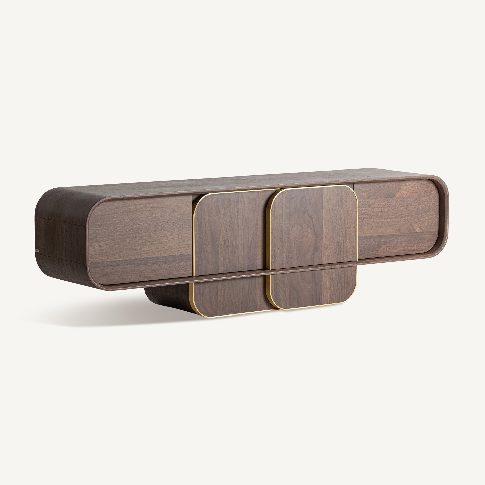 Biascar Oak Wood TV Stand - Maison Rêves UK