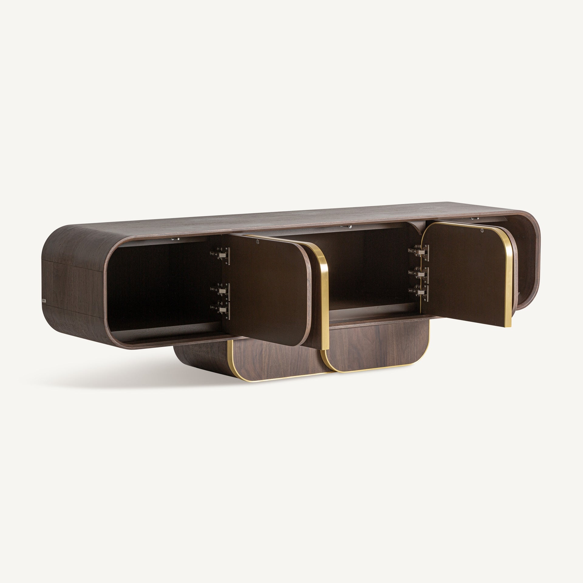Biascar Oak Wood TV Stand - Maison Rêves UK