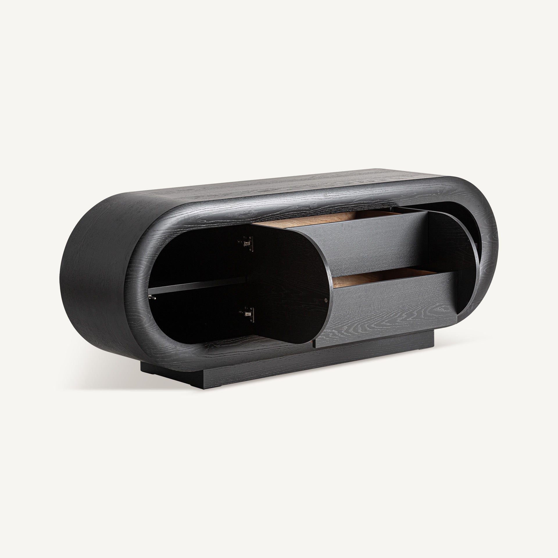 Chamonix Oak Veneer TV Stand - Maison Rêves UK