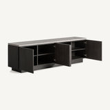 Rignac Travertine TV Stand - Maison Rêves UK