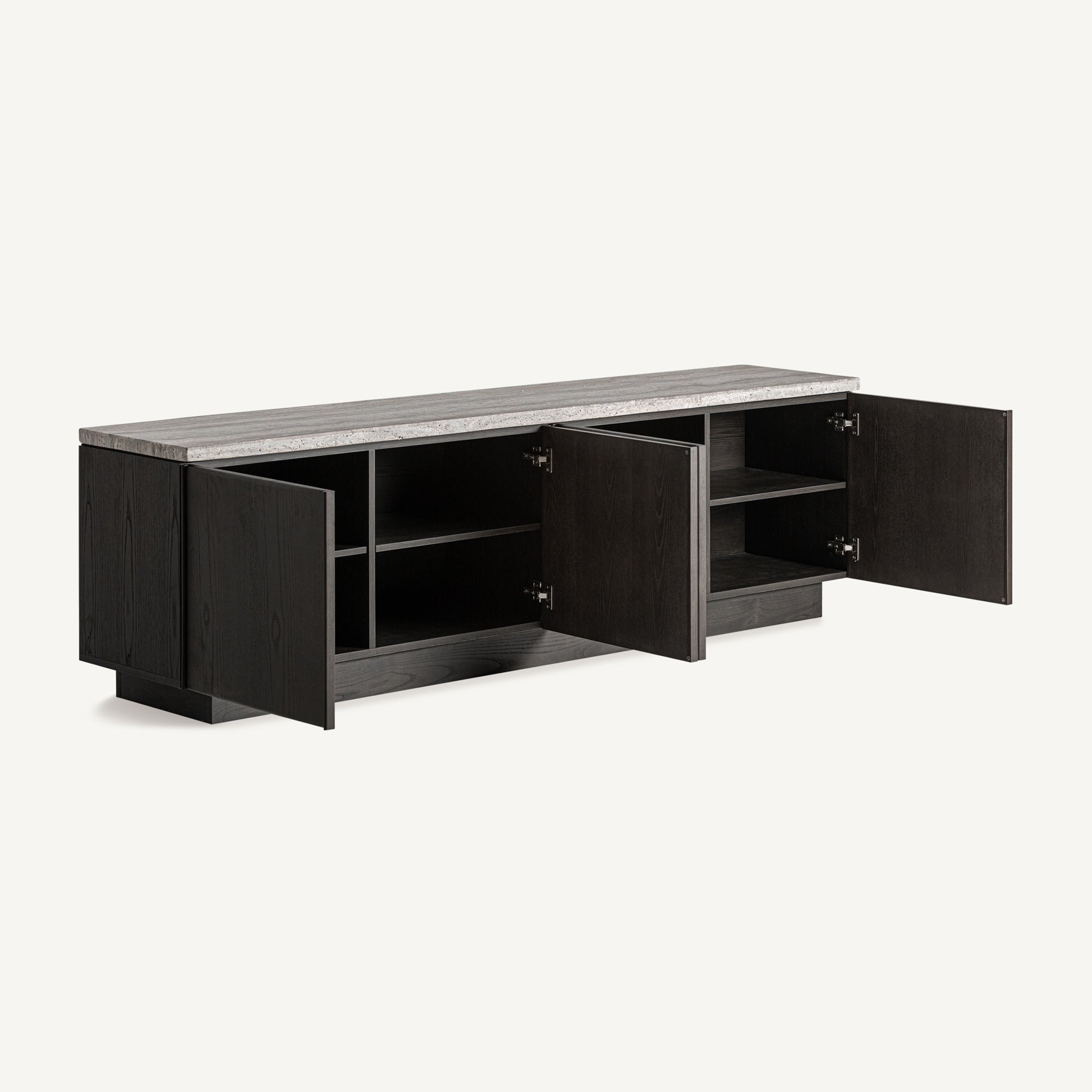 Rignac Travertine TV Stand - Maison Rêves UK