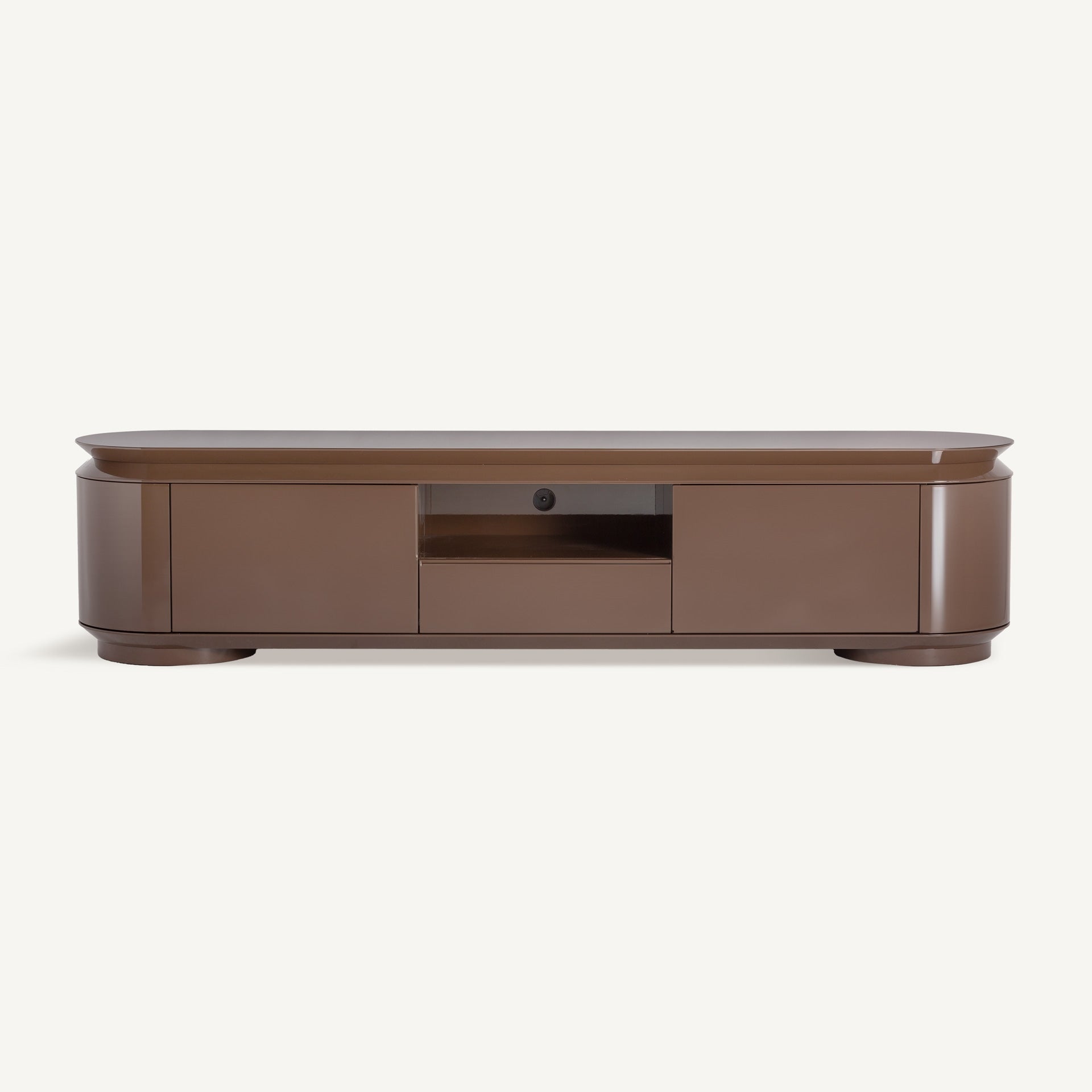 Trubia Brown TV Stand - Maison Rêves UK