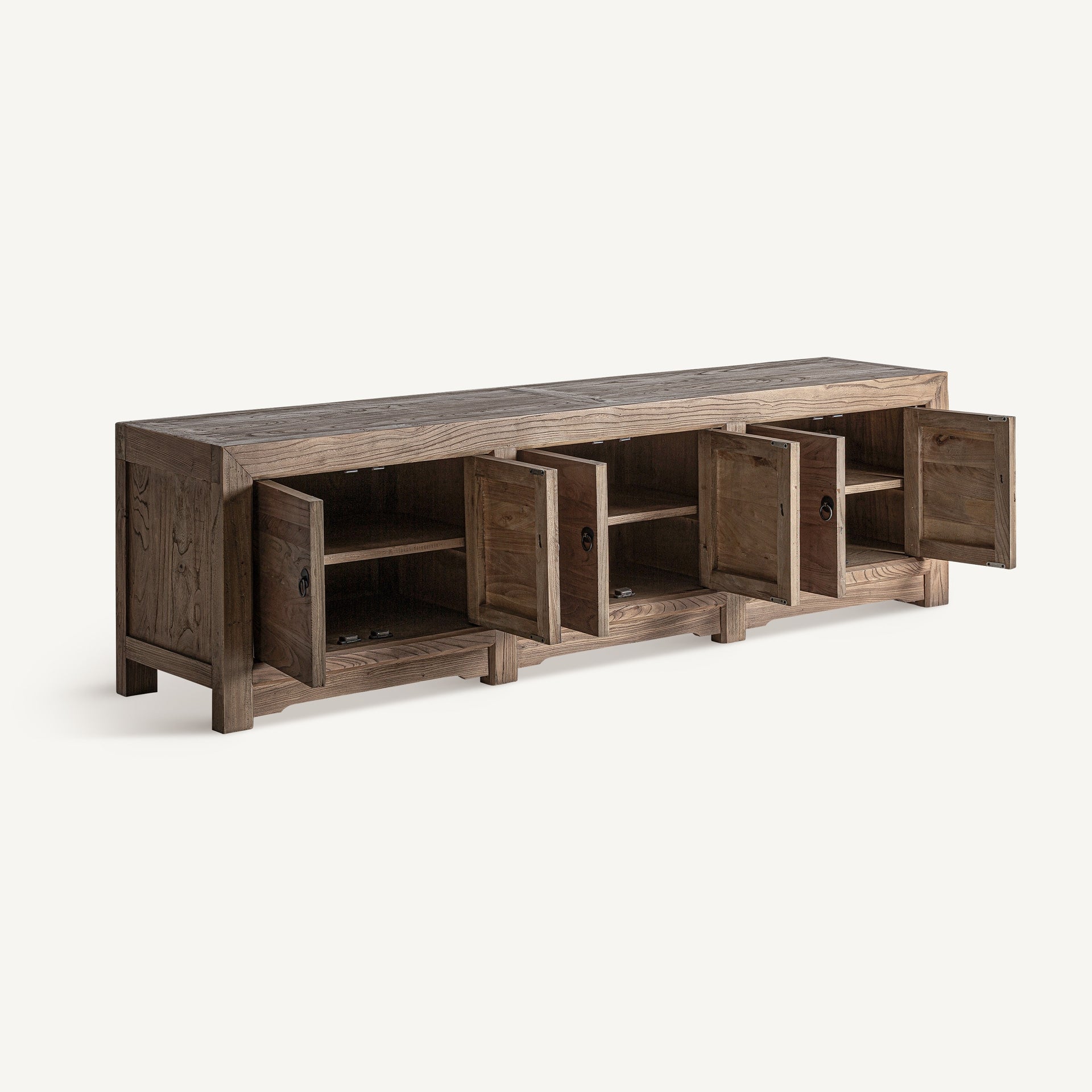 Untza Recycled Pine Wood TV Stand - Maison Rêves UK