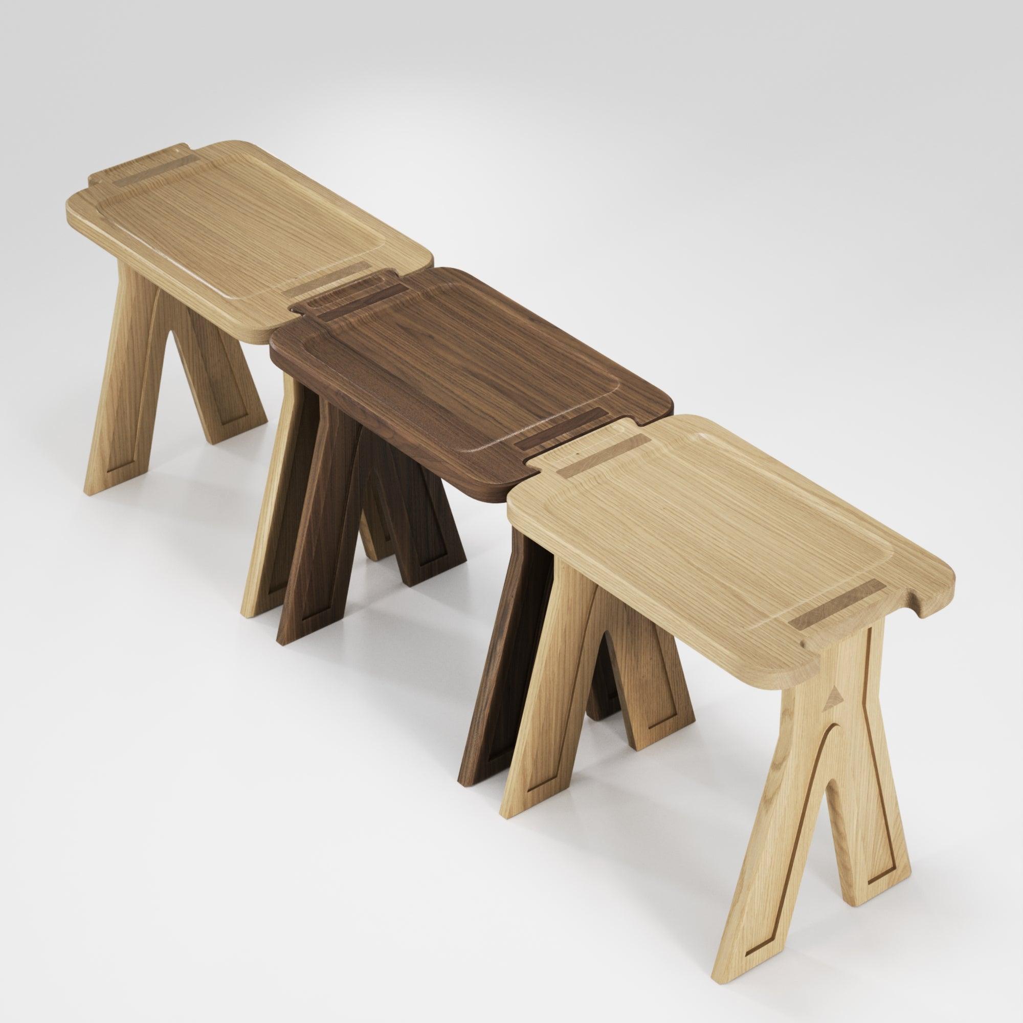 Multibanqueta Stool | Side Table by WeWood - Maison Rêves UK