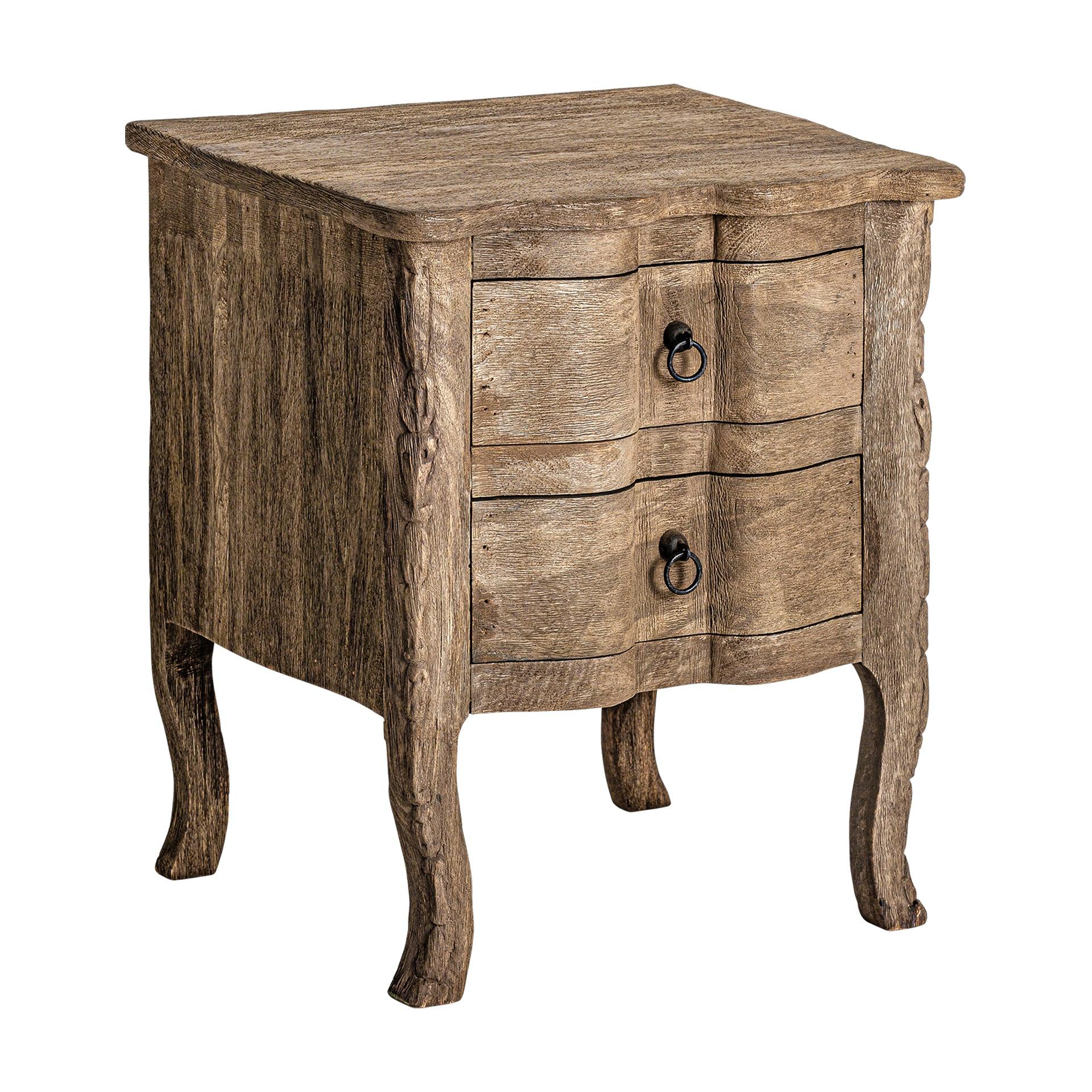 Munguia Mango Wood Bedside Table - Maison Rêves UK