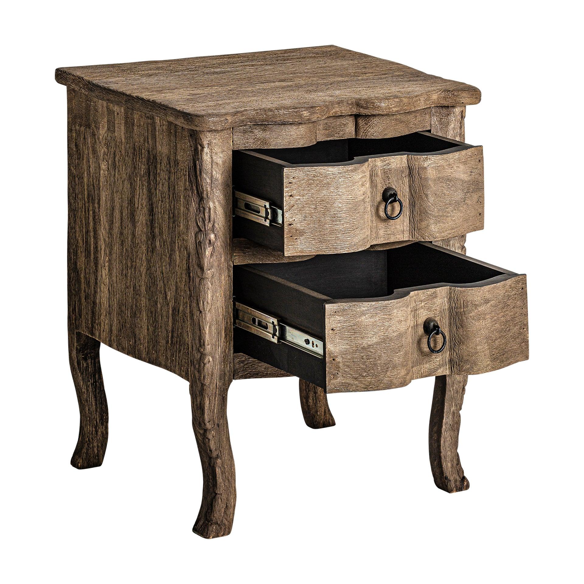 Munguia Mango Wood Bedside Table - Maison Rêves UK