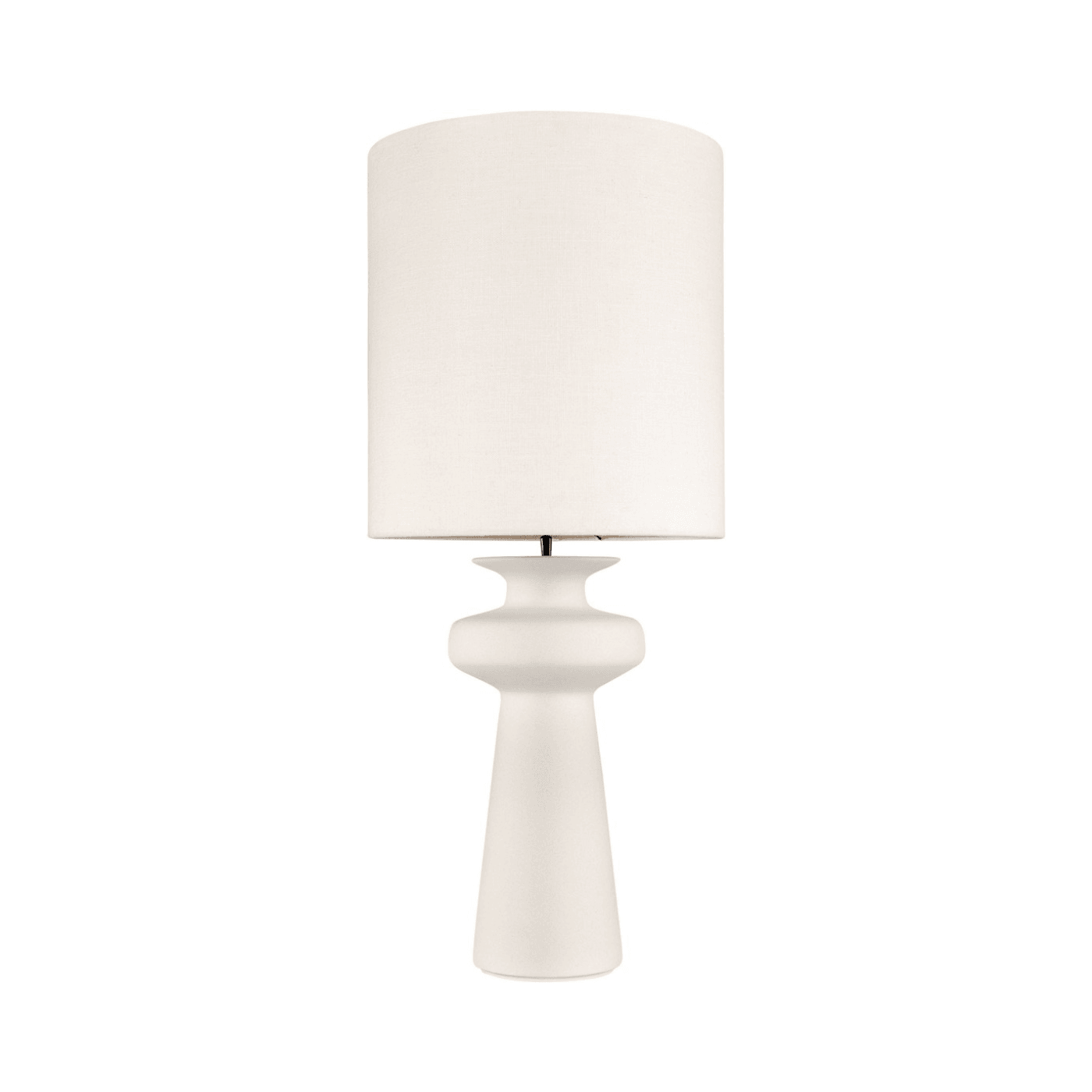 Nash Off White Earthenware Table Lamp - Maison Rêves UK