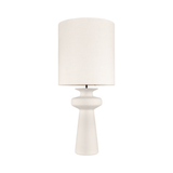 Nash Off White Earthenware Table Lamp - Maison Rêves UK