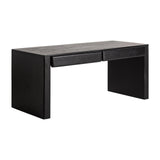 Norfolk Black Mango Wood 2 Drawer Desk - Maison Rêves UK