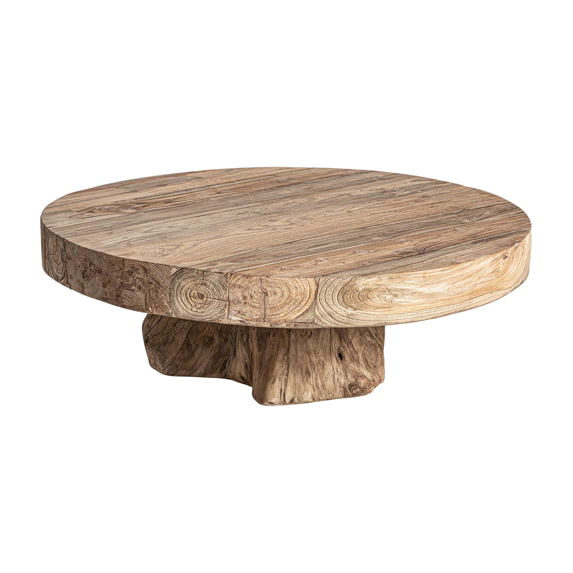 Nysted Circular Wooden Coffee Table - Maison Rêves UK