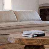 Nysted Circular Wooden Coffee Table - Maison Rêves UK