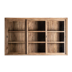 Nysted Natural Wood Glass Cabinet - Maison Rêves UK