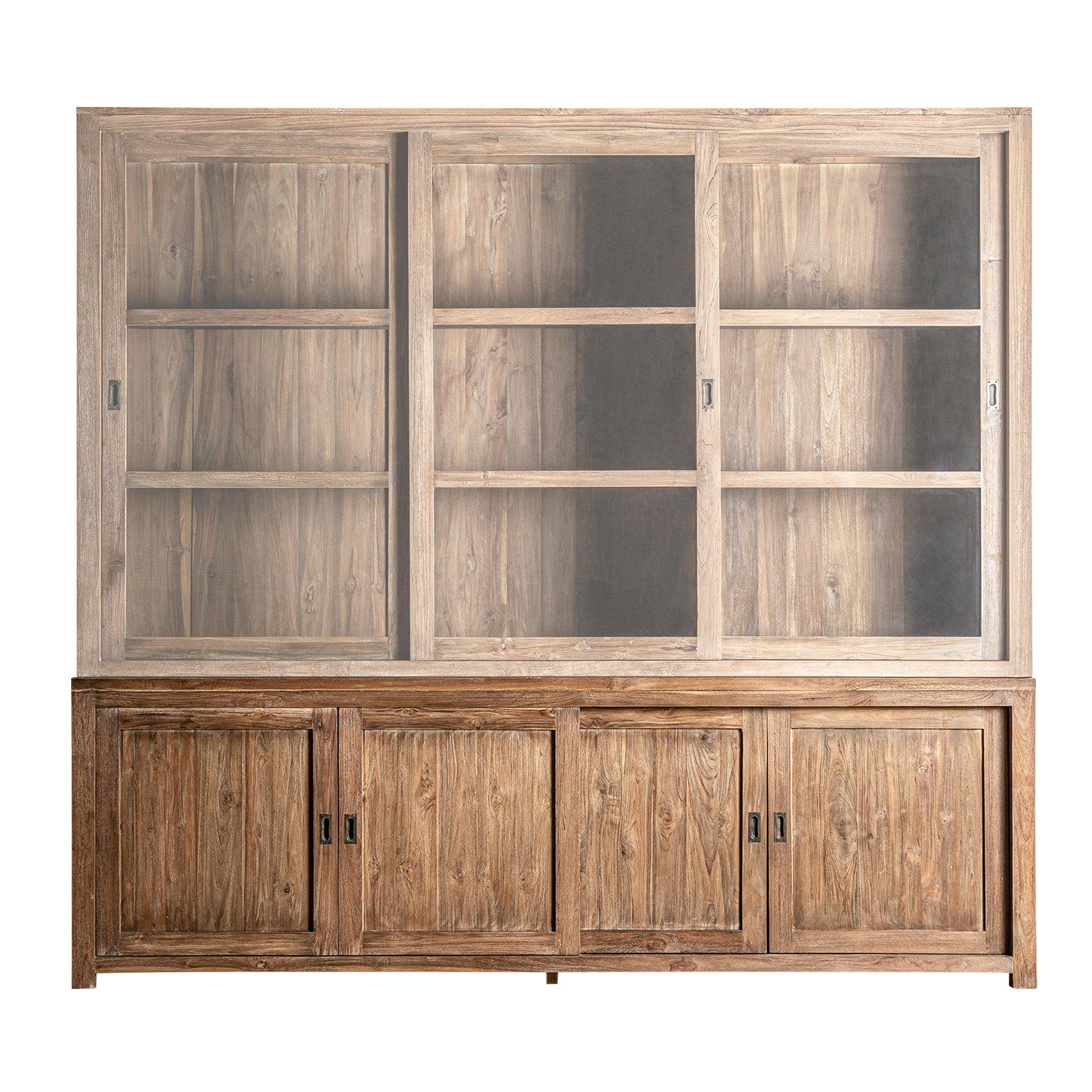 Nysted Natural Wood Low Sideboard - Maison Rêves UK